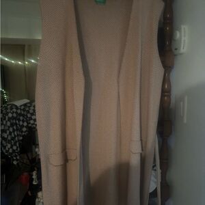United Colors Of Benetton Beige Cardigan Vest
